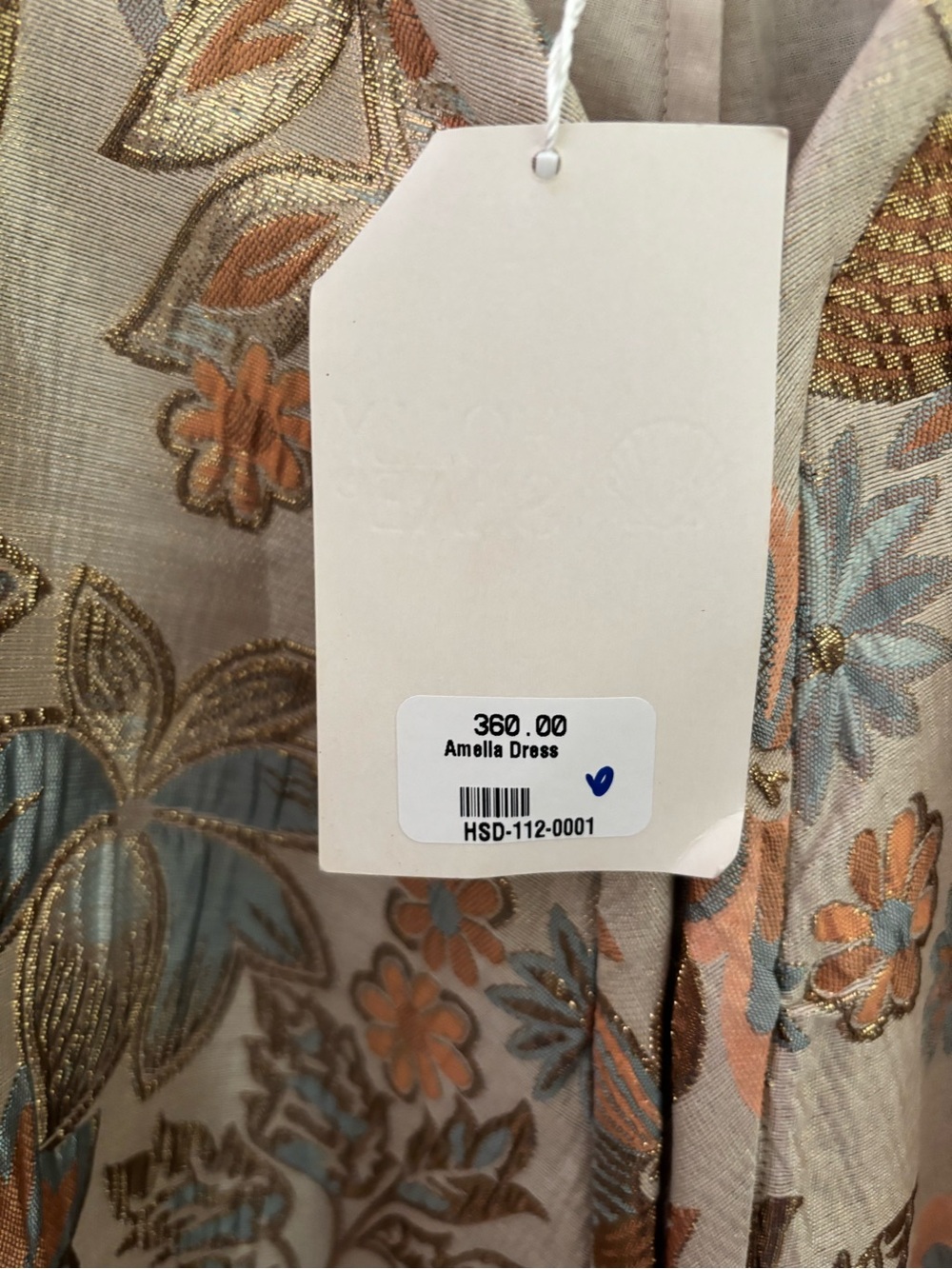 Boho Floral Mini Dress in Soft Beige and Pastel Prints - Picture 3 of 15
